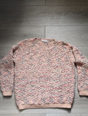 ​BCBGeneration Pastel Confetti Popcorn Loop Knit Slouchy Sweater M/L